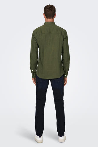 Chemise &agrave; manches longues - vert