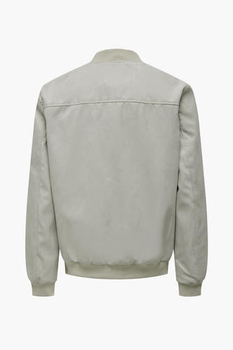 Manteau court beige de ONLY & SONS®, dos avec des points subtils.