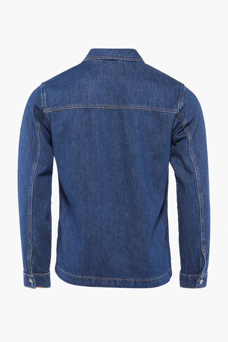 Jean de denim par ONLY & SONS® avec des manches longues, vu de l'arrière.