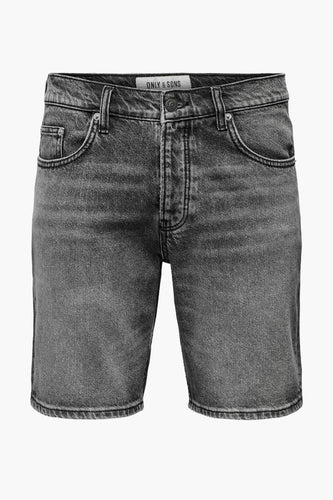 Short - black denim - ONLY & SONS®