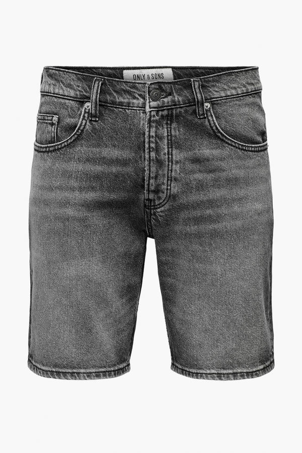 short en jean Black denim - ONLY & SONS®