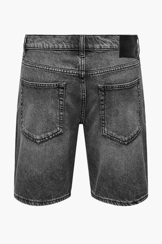 Short - black denim - ONLY & SONS®