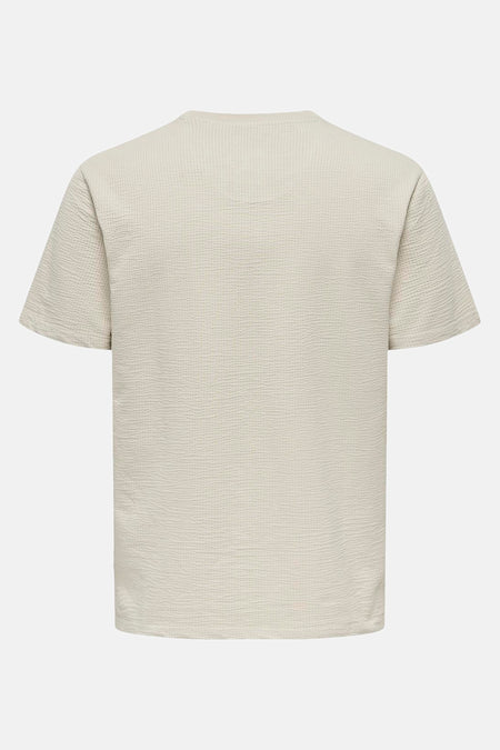 ONSKIAN LIFE REG SEERSUCKER SS TEE