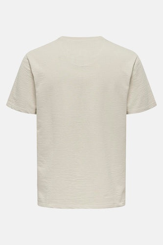 ONSKIAN LIFE REG SEERSUCKER SS TEE