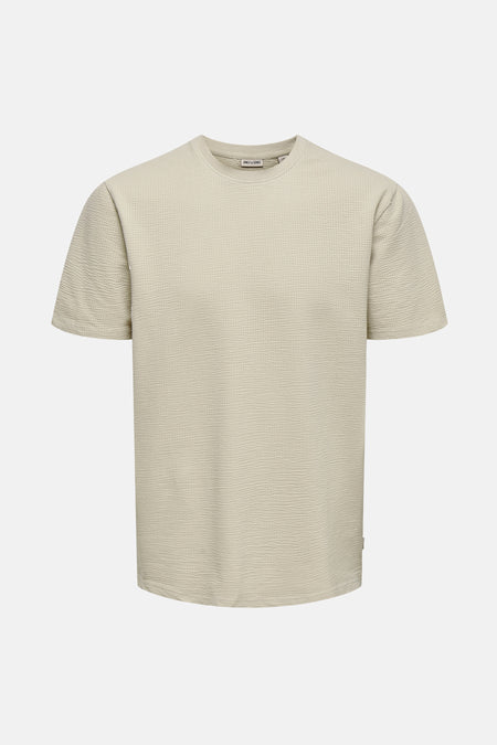 ONSKIAN LIFE REG SEERSUCKER SS TEE