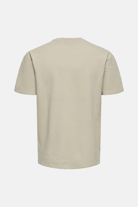 ONSKIAN LIFE REG SEERSUCKER SS TEE