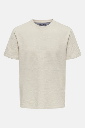 ONSKIAN LIFE REG SEERSUCKER SS TEE