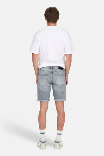 Short - light grey denim