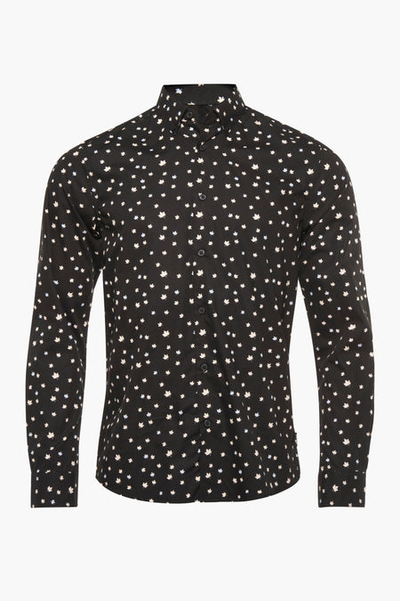 Chemise &agrave; manches longues - noir