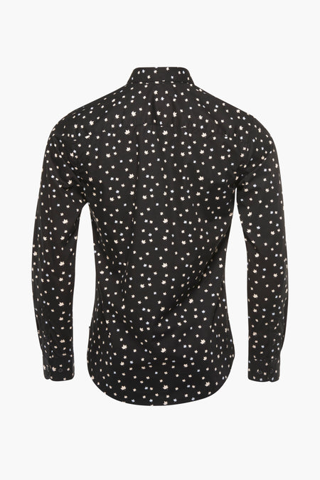 Chemise &agrave; manches longues - noir