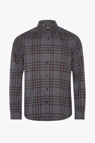 Chemise à manches longues - gris