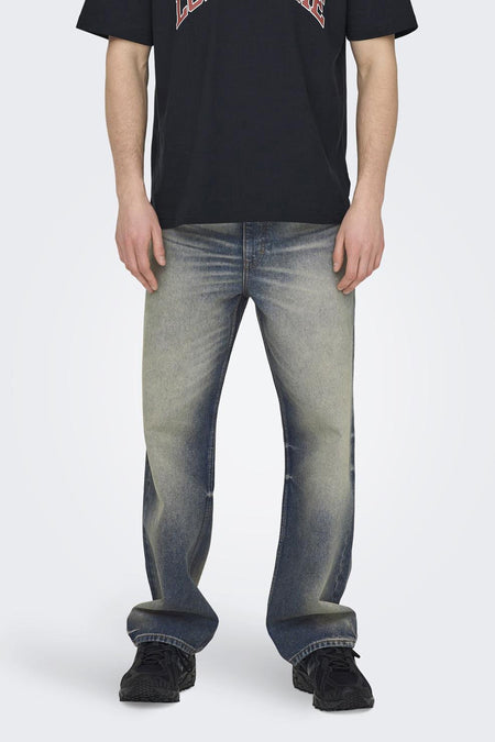 FADE - mid blue denim