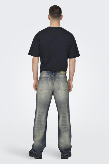 FADE - mid blue denim