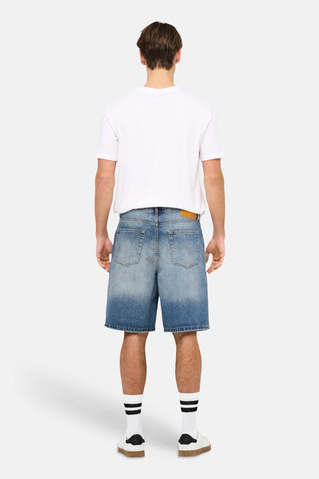 Short - mid blue denim