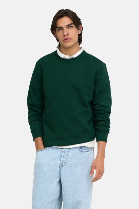 Sweat col O - vert