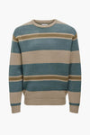 ONSFOREST REG 12 STRIPE CREW KNIT