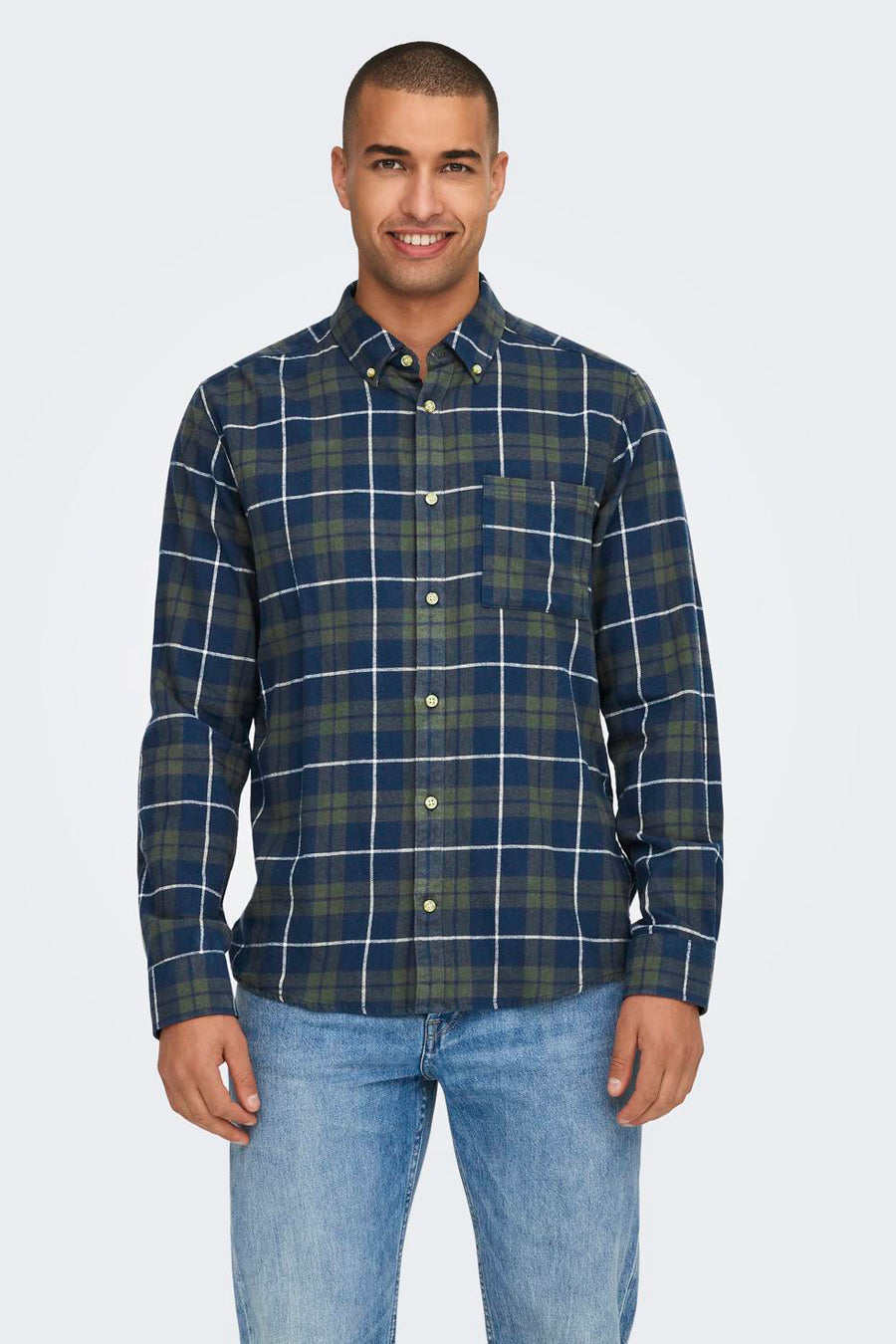 Chemise &agrave; manches longues - vert - ONLY & SONS®