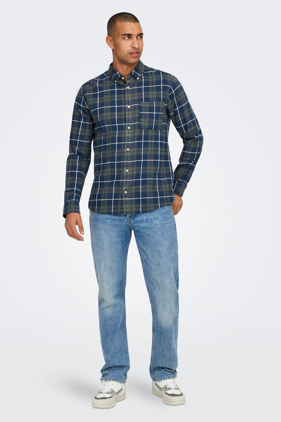 Chemise &agrave; manches longues - vert - ONLY & SONS®