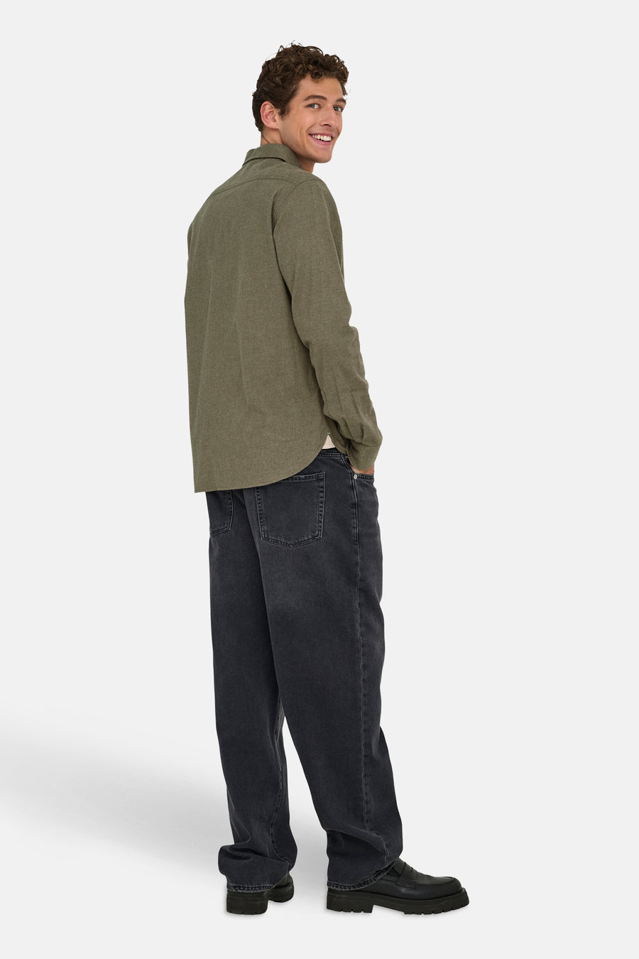 Chemise à manches longues - brun - ONLY & SONS®