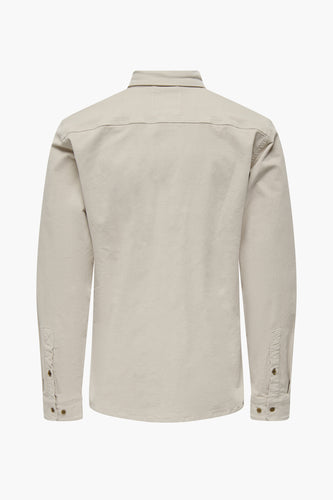 Chemise à manches longues - écru - ONLY & SONS®