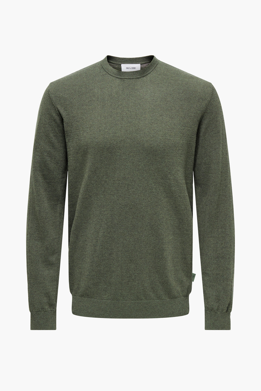 Pull à col rond - vert
