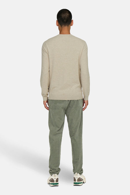 Pull à col rond - écru