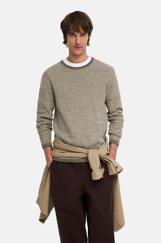 Pull col O beige - ONLY & SONS®