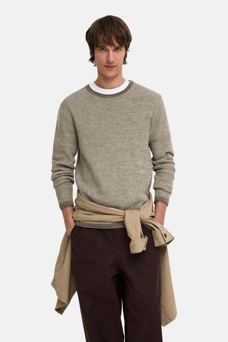 Pull col O beige - ONLY & SONS®