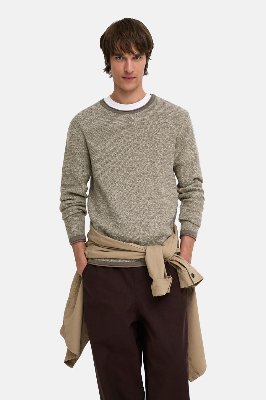 Pull col O beige - ONLY & SONS®