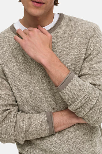 Pull col O beige - ONLY & SONS®