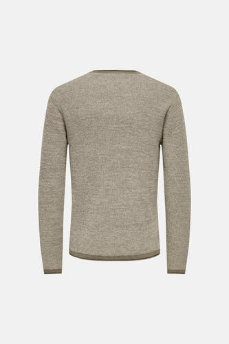 Pull col O beige - ONLY & SONS®