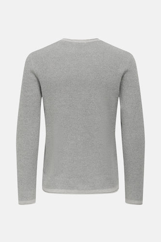 Pull à col rond - gris - ONLY & SONS®