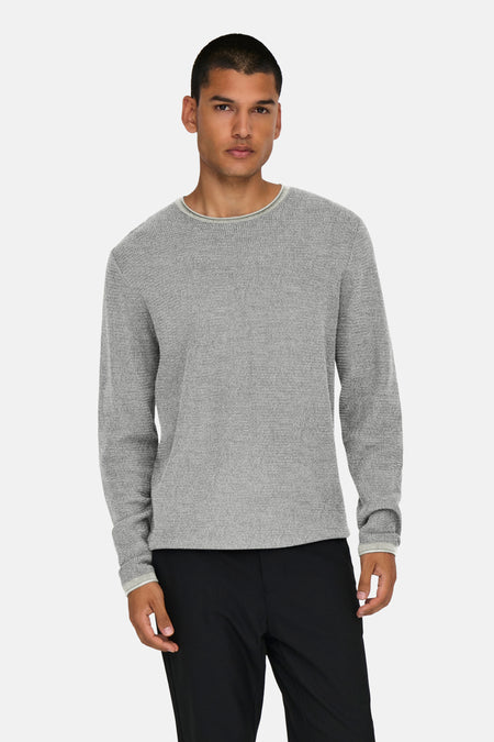 ONSERIC REG 12 STRUC CREW KNIT NOOS