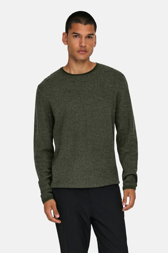 Pull à col rond - vert - ONLY & SONS®