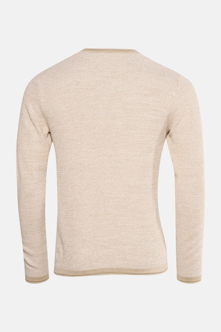 Pull à col rond - écru