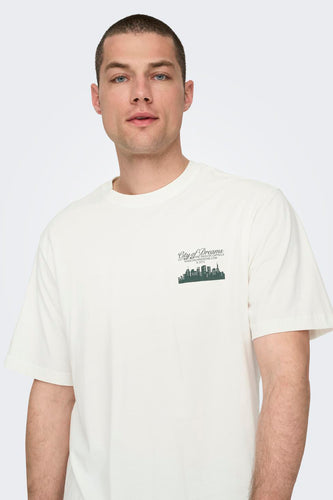 T-shirt à manches courtes - blanc - ONLY & SONS®