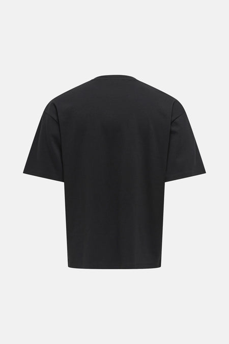 T-shirt noir à manches courtes ONLY & SONS, vue arrière.