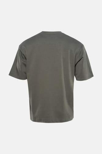 T-shirt vert à manches courtes ONLY & SONS, design uni, coupe décontractée, vu de dos.