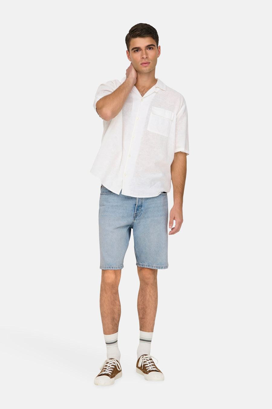 Short - light blue denim - ONLY & SONS®