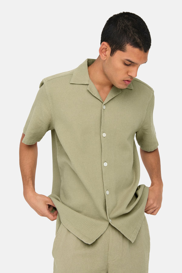 ONSBERTIL WAFFLE SS RESORT SHIRT