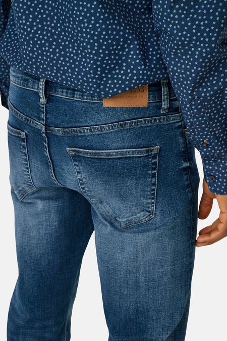 WEFT - dark blue denim