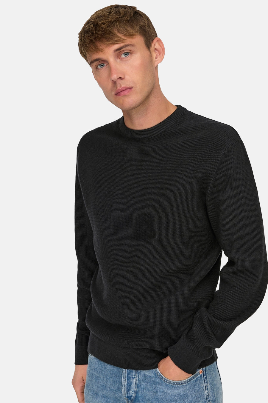 Pull à col rond - noir - ONLY & SONS®