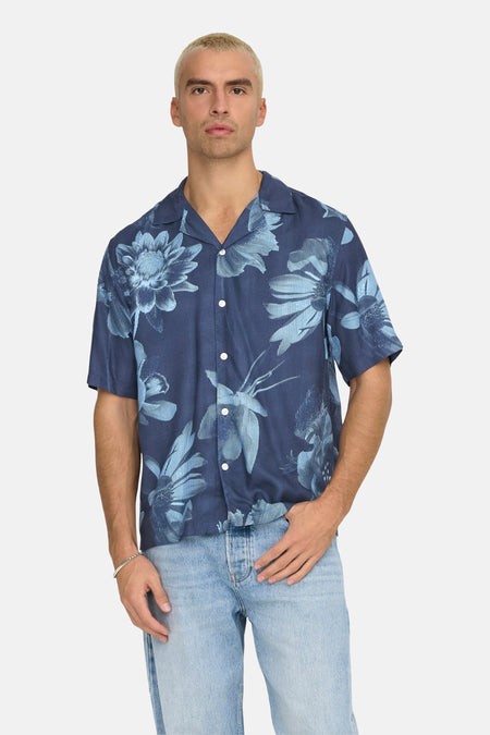 ONSROCKET REG SS RESORT AOP SHIRT