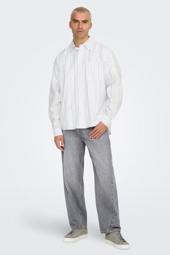 Chemise à manches longues - blanc - ONLY & SONS®