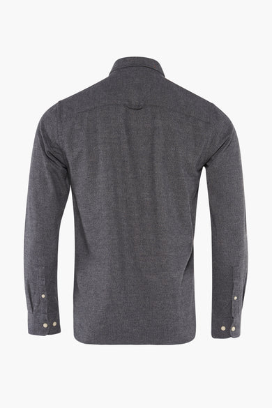 Chemise noire à manches longues de ONLY & SONS®, dos avec col et poignets à boutons.