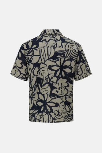 ONSCAIDEN REG FIT AOP LINEN BLEND