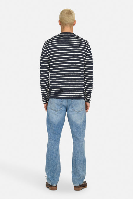 ONSDANNY REG LS STRIPE CREW KNIT