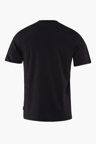 T-shirt noir à manches courtes de ONLY & SONS®, modèle simple et uni, vue arrière.