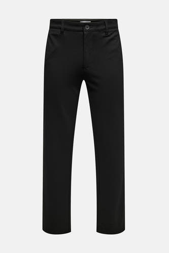Pantalon noir de ONLY & SONS®, design épuré, avec une fermeture à boutons.