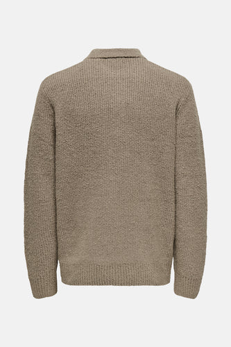ONSDALE LIFE RLX LS POLO KNIT